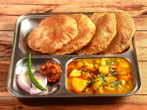 Chhole bhature and samosa chaat – North Indian street food